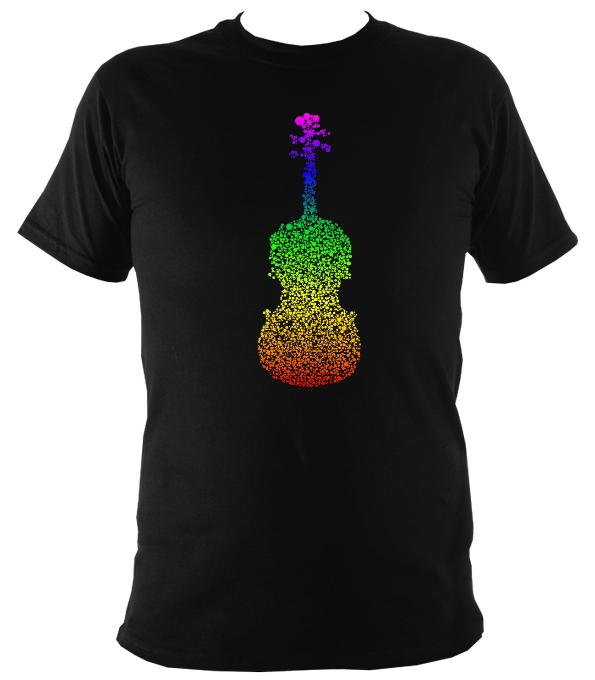 Rainbow Dotted Fiddle T-shirt