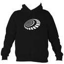 Spiral Blocks Hoodie-Hoodie-Jet black-Mudchutney