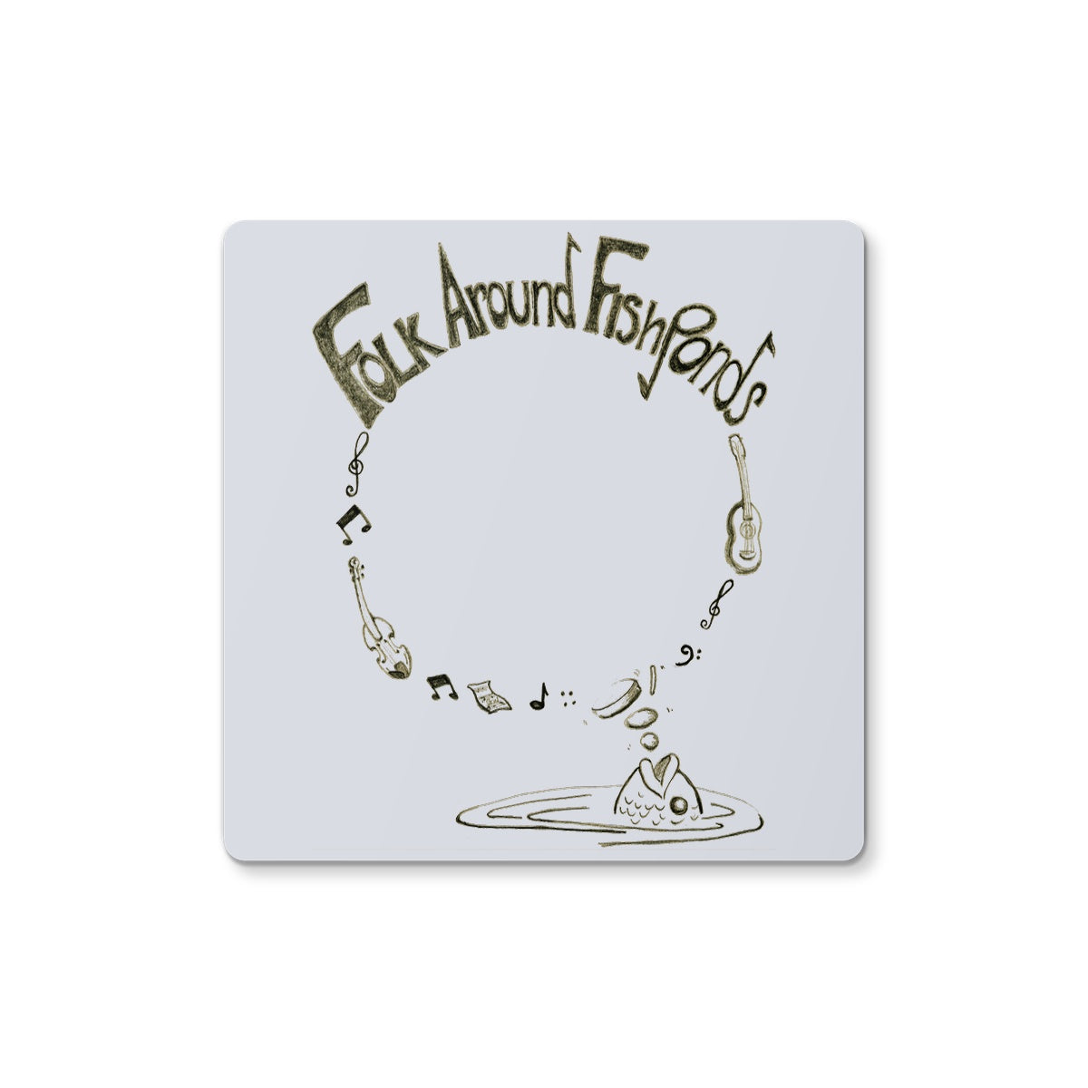 Folk around Fishponds Coaster