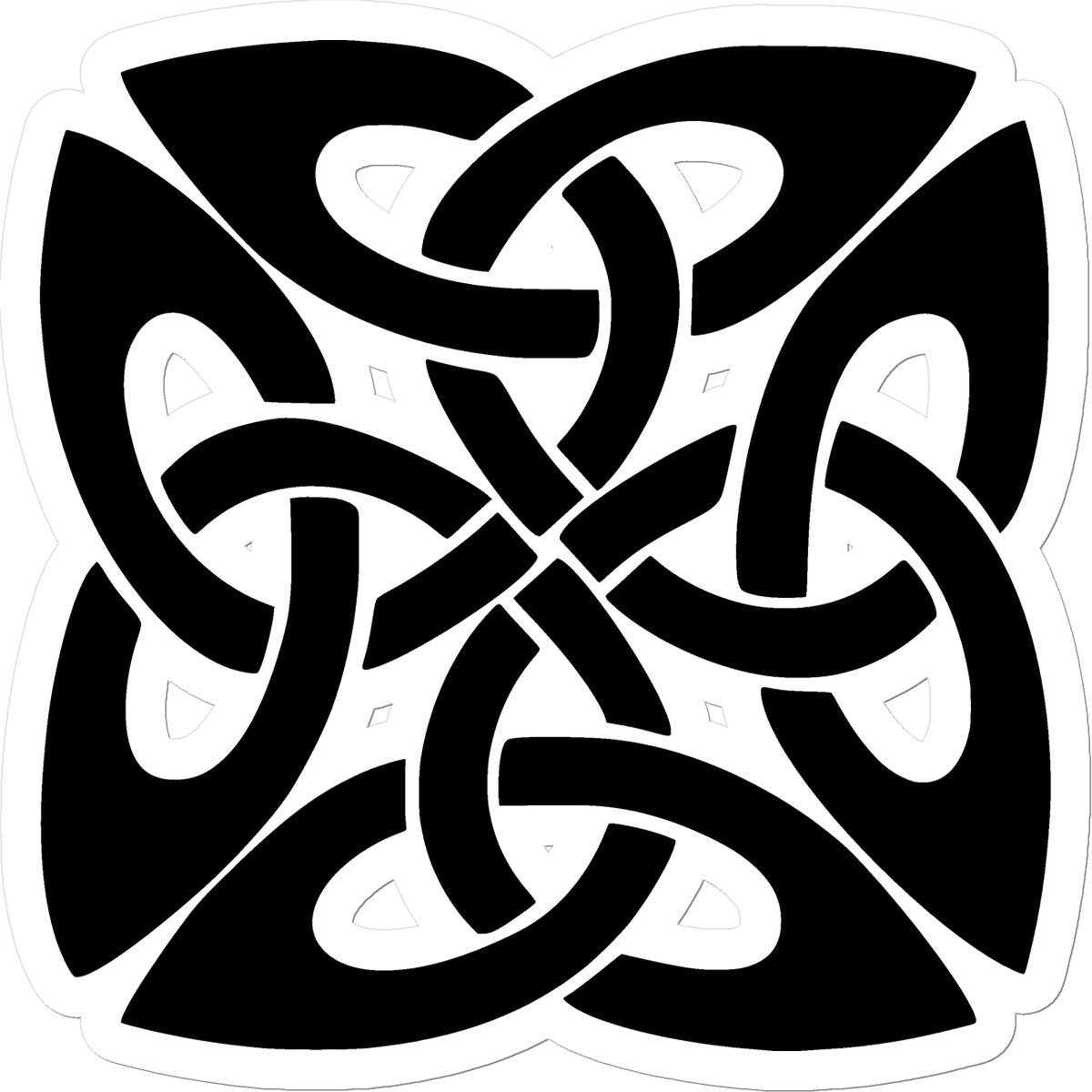 Celtic Square Knot Sticker