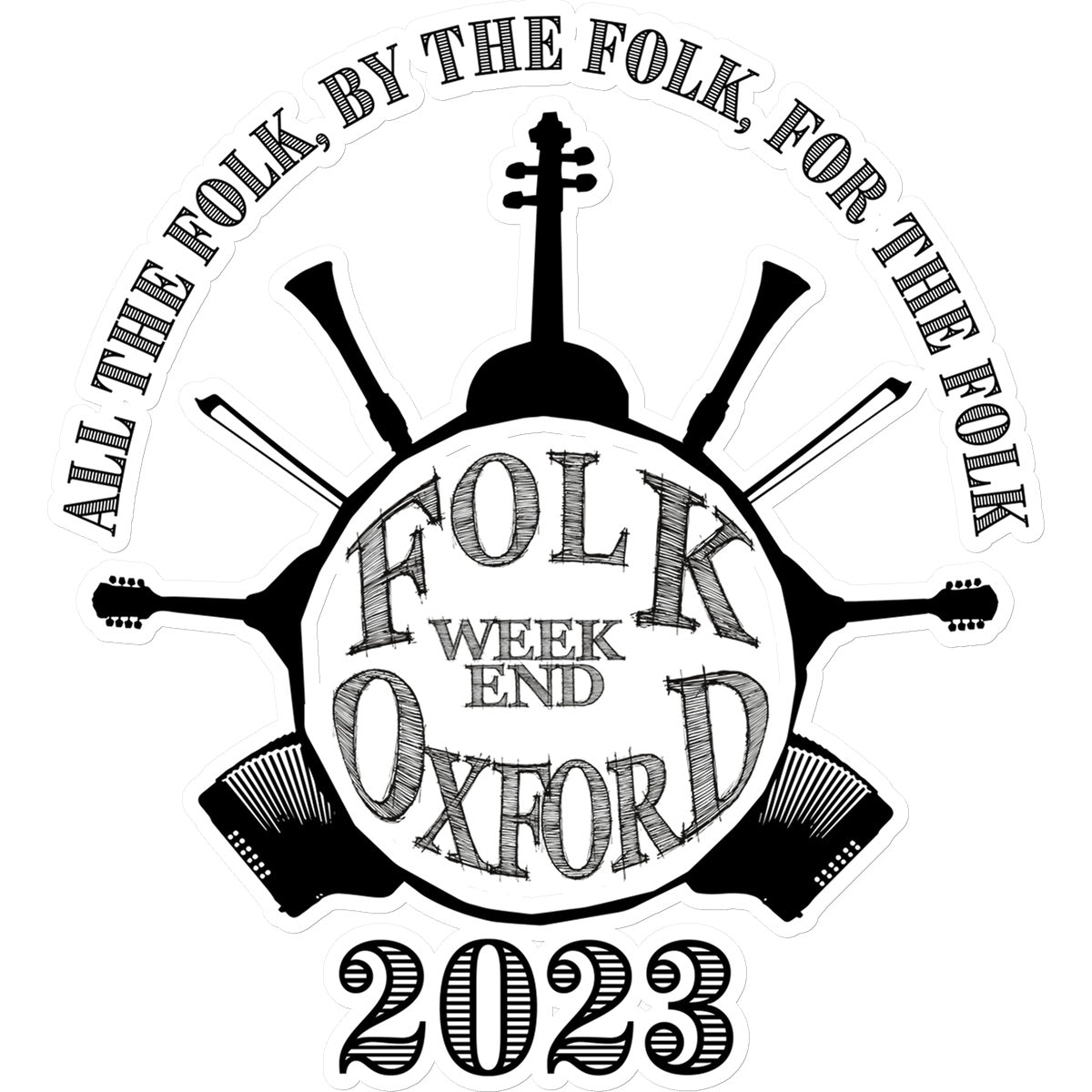 Folk Weekend Oxford 2023 Sticker