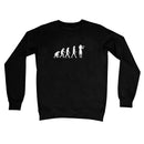 Evolution of Female Flute Player Crew Neck Sweatshirt