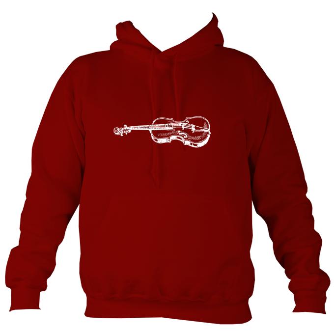 Fiddle Sketch Hoodie-Hoodie-Red hot chilli-Mudchutney