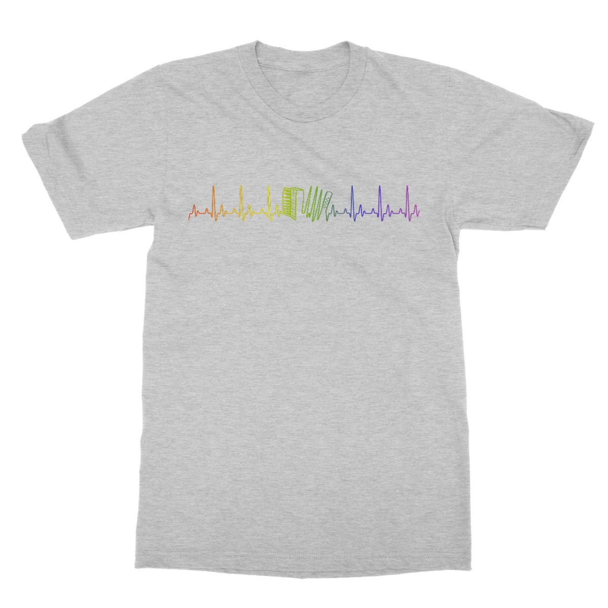 Rainbow Heartbeat Accordion T-Shirt