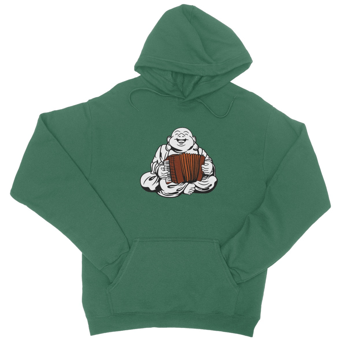 Accordion Playing  Buddha Hoodie