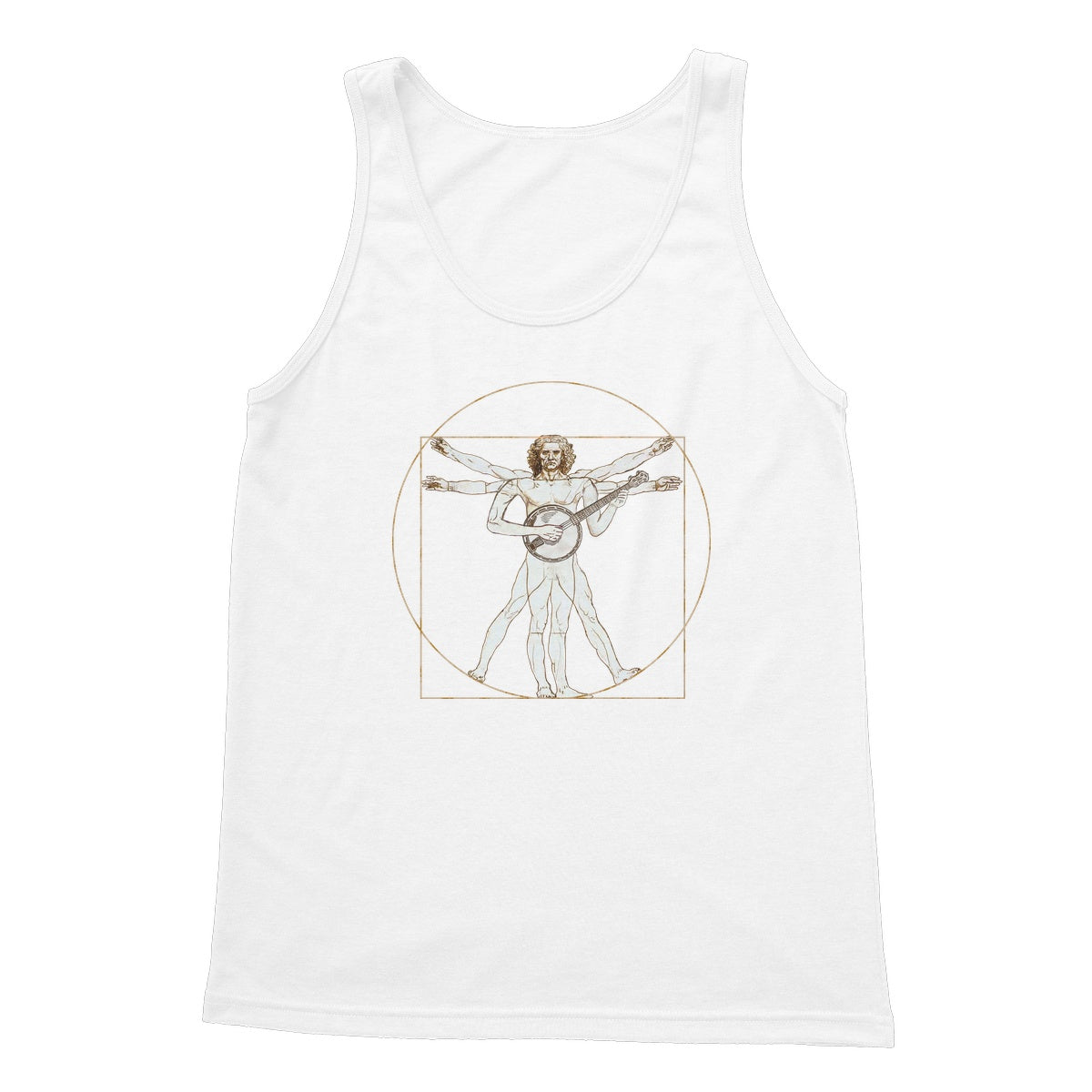 Da Vinci Vitruvian Man Banjo Tank Top