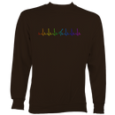 Guitar Heartbeat in Rainbow Colour Sweatshirt