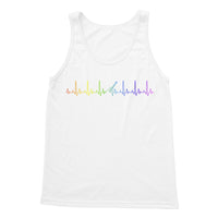 Rainbow Heartbeat Guitar Tank Top