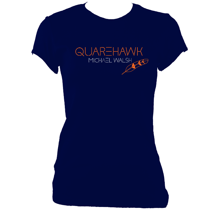 Michael Walsh "Quarehawk" Ladies Fitted T-shirt