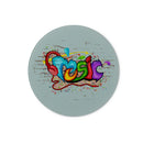 Music Graffiti Art Glass Chopping Board