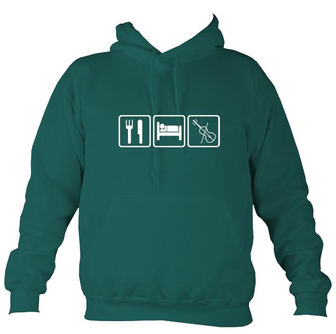 Eat, Sleep, Play Fiddle Hoodie-Hoodie-Jade-Mudchutney