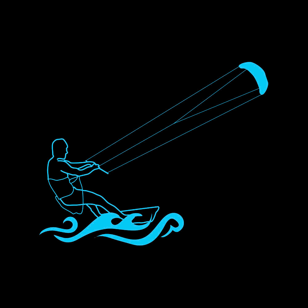 Kitesurfing Stylised T-shirt for water sports lovers