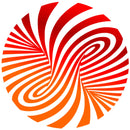 Red and Orange Swirly Illusion T-Shirt - T-shirt - - Mudchutney