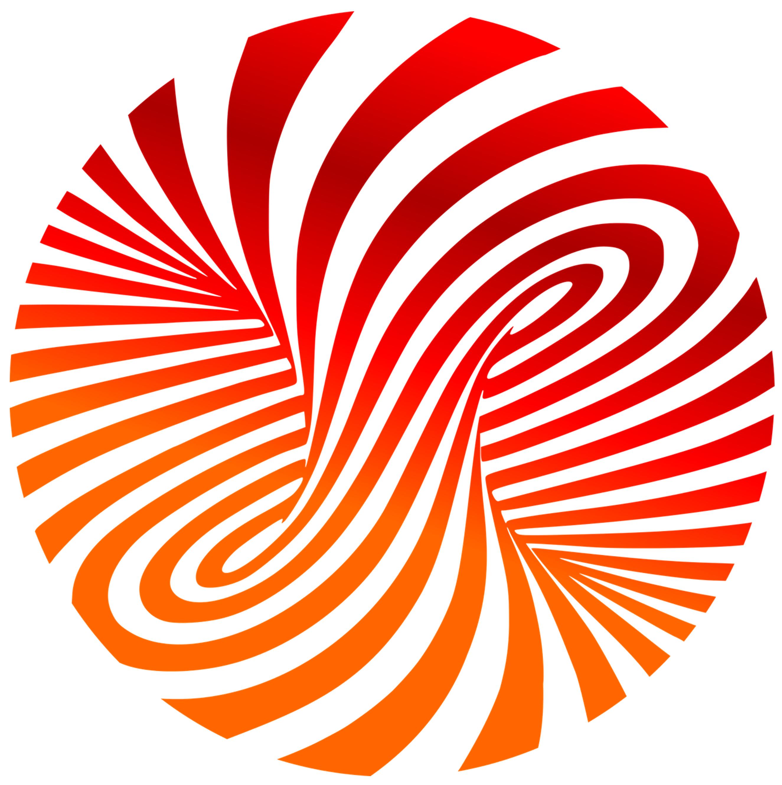 Red and Orange Swirly Illusion T-Shirt - T-shirt - - Mudchutney