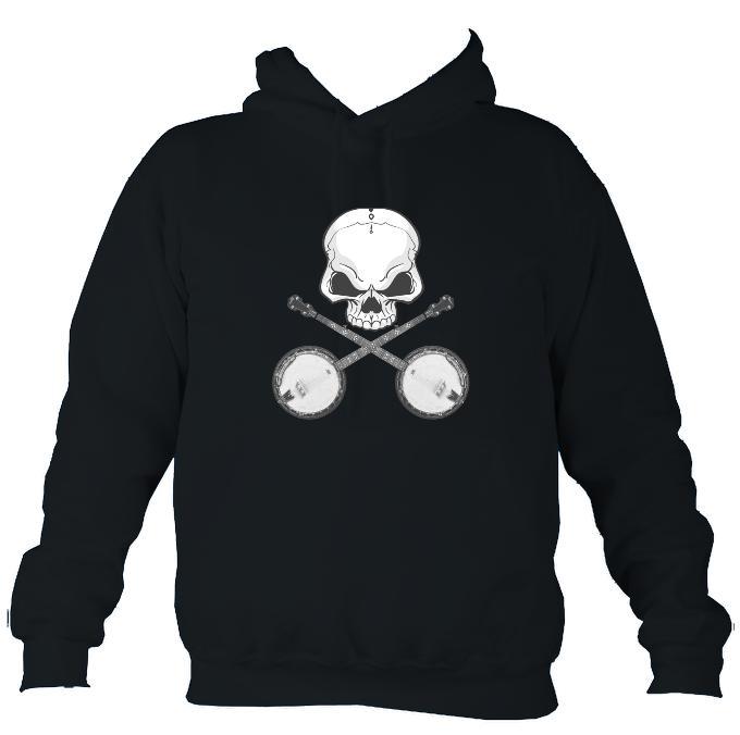 Skull & Banjos Hoodie-Hoodie-French navy-Mudchutney