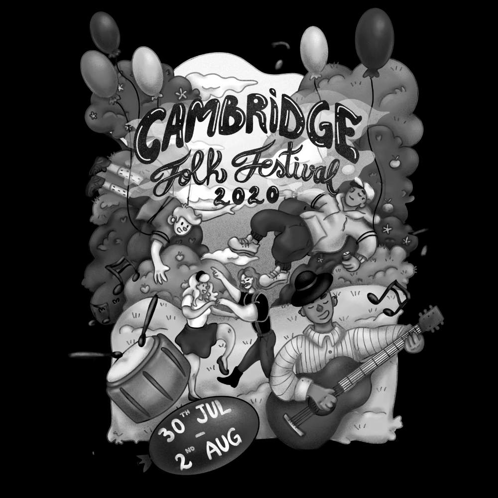 Cambridge Folk Festival - Design 5 - T-shirt - T-shirt - - Mudchutney